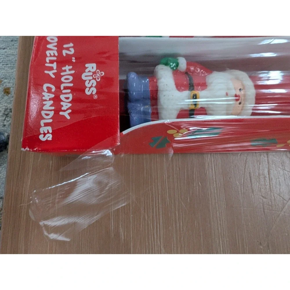 Vintage Russ Santa Claus Candles‎ 12